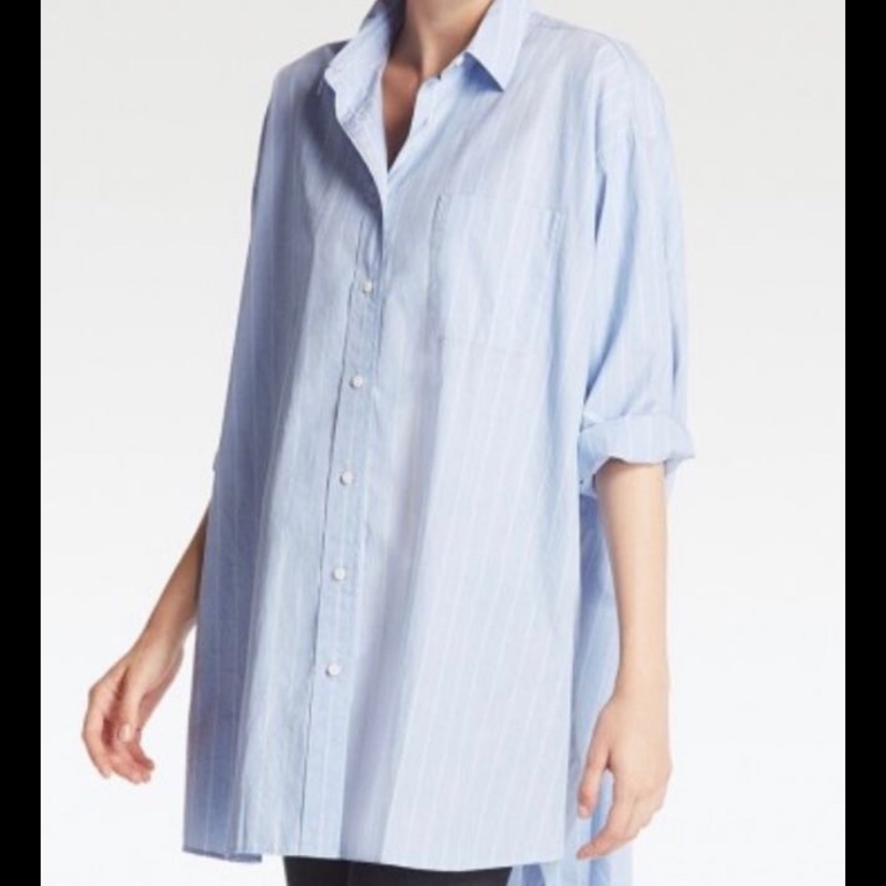 Uniqlo Oversized Striped Shirt 100% Cotton